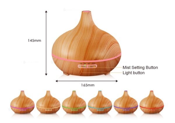 749355146995.jpg Creative Home Appliance Full Wood Grain Remote Control Aromatherapy Lamp