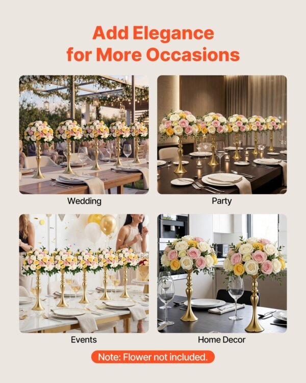 16 PCS Wedding Flower Vase,