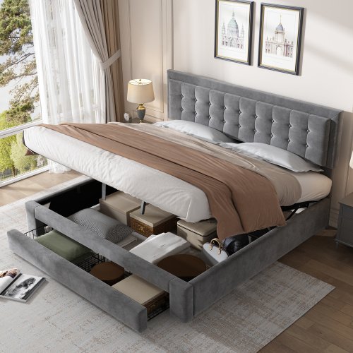 Upholstered Bed,Super King Size Bed-6ft180x200cm