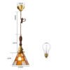 Japanese Retro Restaurant Bedroom Homestay Brass Glass Chandelier