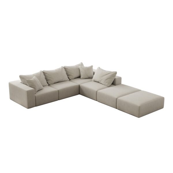 Oversized Sponge Cloud Sofa,Modern Upholstered Sectional Sofa Couch Set