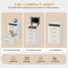 7ec0e822-8ea5-47d7-992e-83cc62a632a1.jpg 3 In 1 Vanity Desk With Open Top Mirror,
