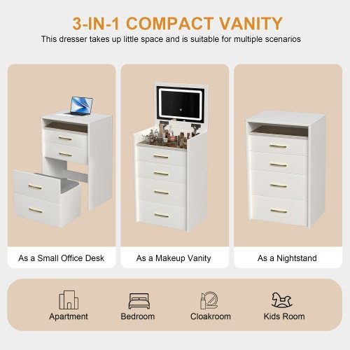 7ec0e822-8ea5-47d7-992e-83cc62a632a1.jpg 3 In 1 Vanity Desk With Open Top Mirror,