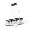 5 Lamps Farmhouse Chandelier Dining Room White - No Bulbs Unavailable