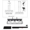 5 Lamps Farmhouse Chandelier Dining Room White - No Bulbs Unavailable