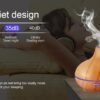 829680707170.jpg Creative Home Appliance Full Wood Grain Remote Control Aromatherapy Lamp