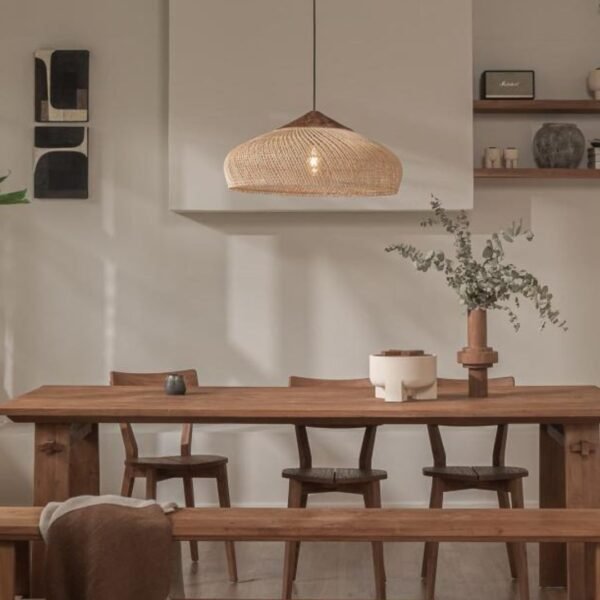 8449d428-4b1f-4a84-9c64-1bf8a6592af4.jpg Vintage Living Room Wooden Wind Rattan Woven Chandelier