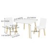 Wooden Children's Table And 2 Chairs Set