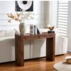 86aaa03e-7522-46f1-9261-bd159da25073.jpg Elegant Natural Walnut Wood Grain Bar Table -50 Inches Long
