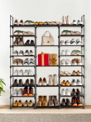 3 Rows And 9 Layers With Hooks Can Hold 50 Pairs Of Shoe Racks