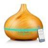 882612519601.jpg Creative Home Appliance Full Wood Grain Remote Control Aromatherapy Lamp