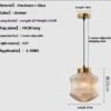 Modern Minimalist Nordic Glass Chandelier