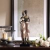Exotic African Tribal-style Entryway Wine Cabine