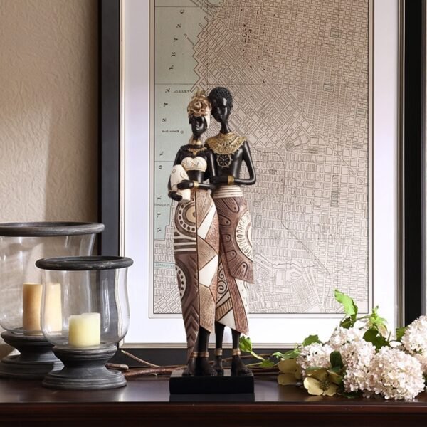 Exotic African Tribal-style Entryway Wine Cabine