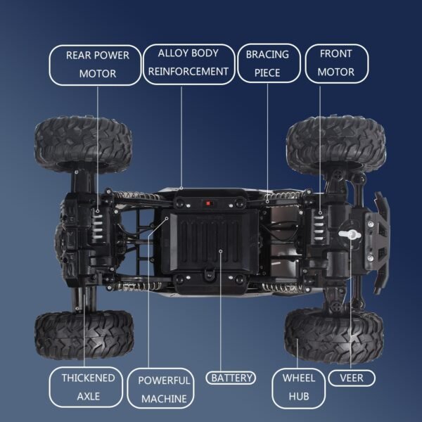 XL Large Remote Control RC Cars Big Wheel Car Monster Truck 4WD Kid Toy Electric