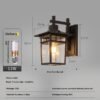 European style exterior wall light, outdoor light, waterproof courtyard light