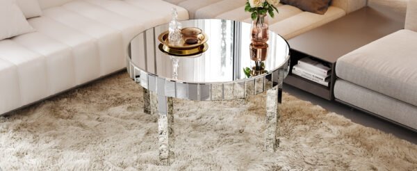 962c2a47-95a7-4f62-9e7a-57e1d03624f0.jpg Dazzling Sliver Round Coffee Table With Fluted Mirror Design