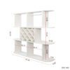 Large Wall Mounted 3 Tier  Rustic Bottle Wine Rack