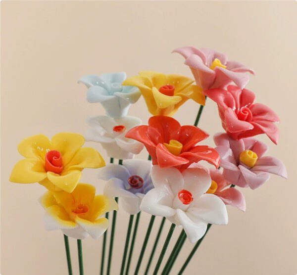 Eternal Home Decor Creative Ornaments Jingdezhen-inspired Artificial Flowers