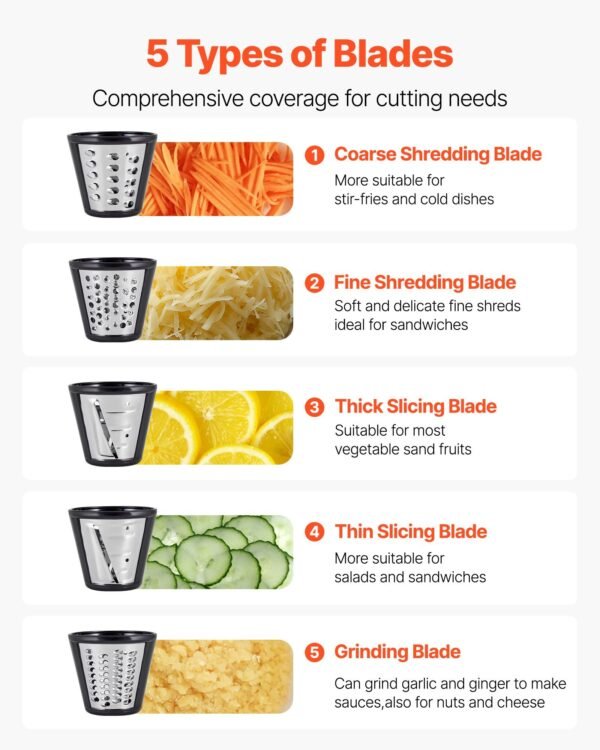9d3af2f9-e80f-4399-a35e-192f40648268.jpg Electric Cheese Grater Salad Maker, 200W Salad Shooter,