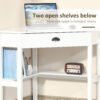 9d76d601-f5dd-47e4-8f59-e05f7b628254.jpg Corner Desk, Triangle Computer Desk with Drawer and Storage Shelves for Small Spaces,
