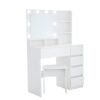 Vanity, Makeup Vanity Desk Set With Mirror & Light