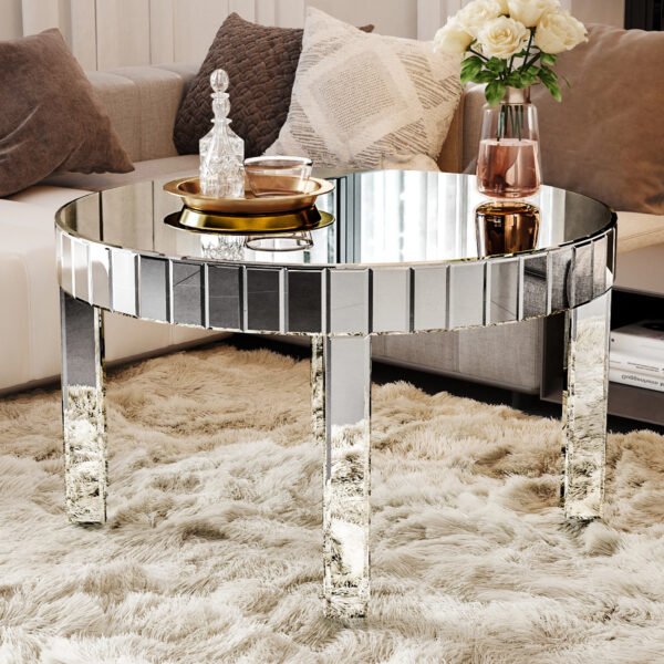 9df1a795-c620-4615-bc08-a592f9e35fbb.jpg Dazzling Sliver Round Coffee Table With Fluted Mirror Design
