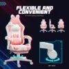 Cute Racing Gamer Chair, Pink
