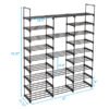 9eb96e25-95cd-47b7-b32e-68de8d6f77b8.jpg 3 Rows And 9 Layers With Hooks Can Hold 50 Pairs Of Shoe Racks