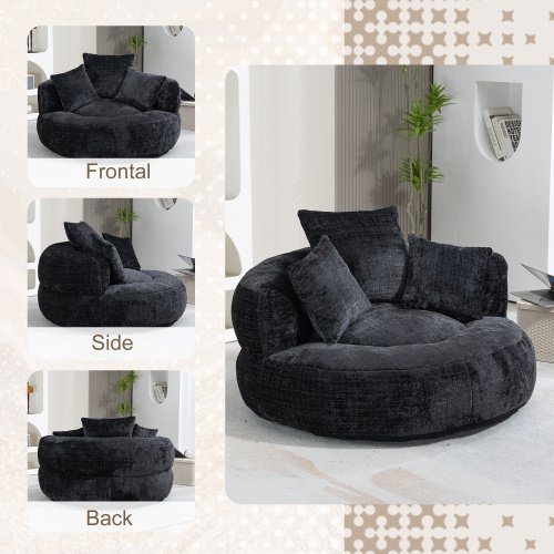 COOLMORE Lazy Sofa Durable Comfort Lounger High Back Bean Bag Chair Couch