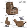 Lift Chair Recliner For Elderly Power Remote Control Recliner Sofa