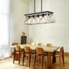 5 Lamps Farmhouse Chandelier Dining Room White - No Bulbs Unavailable