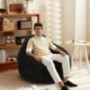 Bean Bag Chair For Adults, Foam Filled Furniture With Soft Removable Cover