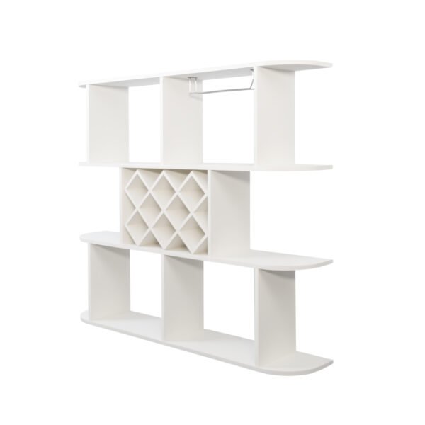 Large Wall Mounted 3 Tier  Rustic Bottle Wine Rack