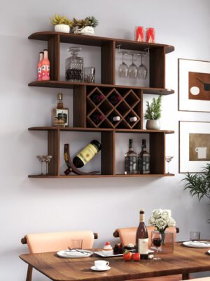 a7da4d8f-b419-4ed4-acdd-e1ae60fe5f2e.jpg Large Wall Mounted 3 Tier Rustic Bottle Wine Rack