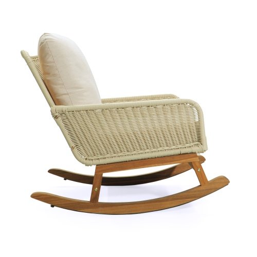 a9842ac1-bbb3-40b1-a389-172be2731121.jpg Contemporary Minimalist Ivory Wicker Rocking Chair With Soft Polyester Cushions And Durable Wooden Frame,