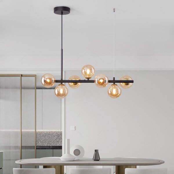 ab30b35b-912d-42c1-b409-5a47a8ec4a89.jpg A Long Minimalist Glass Magic Bean Chandelier