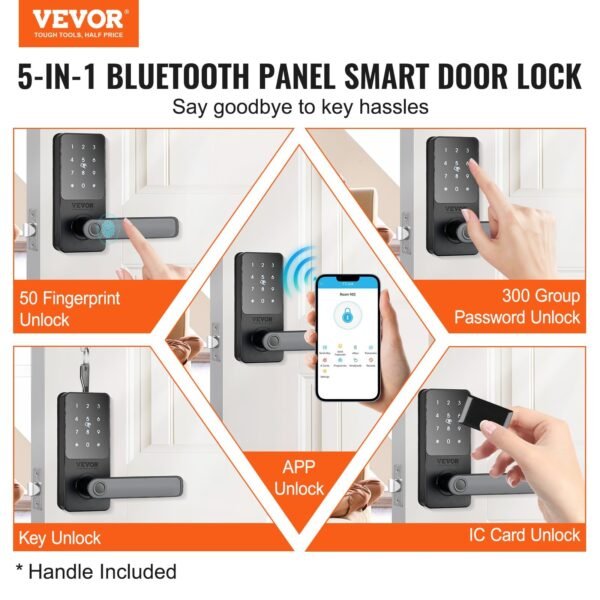 Smart Lock, 5-in-1 Smart Door Knob