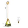 Japanese Retro Restaurant Bedroom Homestay Brass Glass Chandelier
