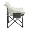 2PCS Outdoor Camping Chairs Folding Portable, Carry Bag ,Beige
