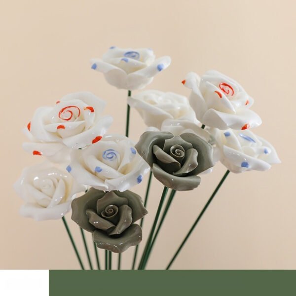 Eternal Home Decor Creative Ornaments Jingdezhen-inspired Artificial Flowers