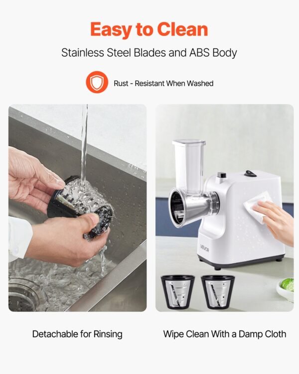 b54f3bf8-29f3-484b-900e-37933d9cbadb.jpg Electric Cheese Grater Salad Maker, 200W Salad Shooter,
