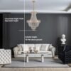 Golden Crystal Chandelier
