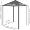 Gazebo With Galvanized Steel Roof  Swiship-Ship Prohibited By WalMart Original