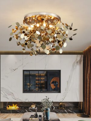 Living Room Showcase Bar Tree Blade Chandelier