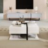Coffee Table, Table With 4 Drawers, 78x78x36cm