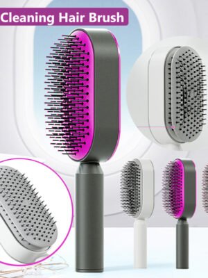 Self Cleaning Hair Brush For Women