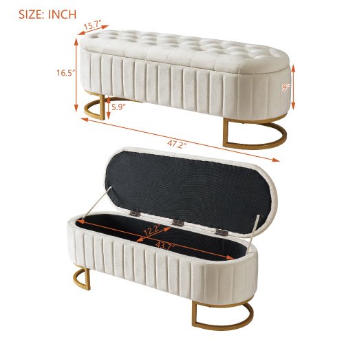 be5fd8f3-cbe6-46c8-88cb-7ace255cc211.jpg Elegant Fabric Velvet Storage Footstool