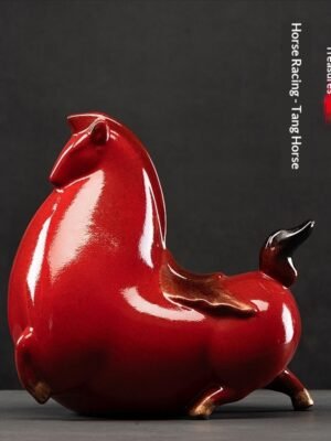 Creative Fortune-Attracting Ceramic Horse Ornaments Chinese