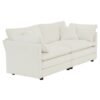 Modern Fabric Double Sofa With 4 Pillows